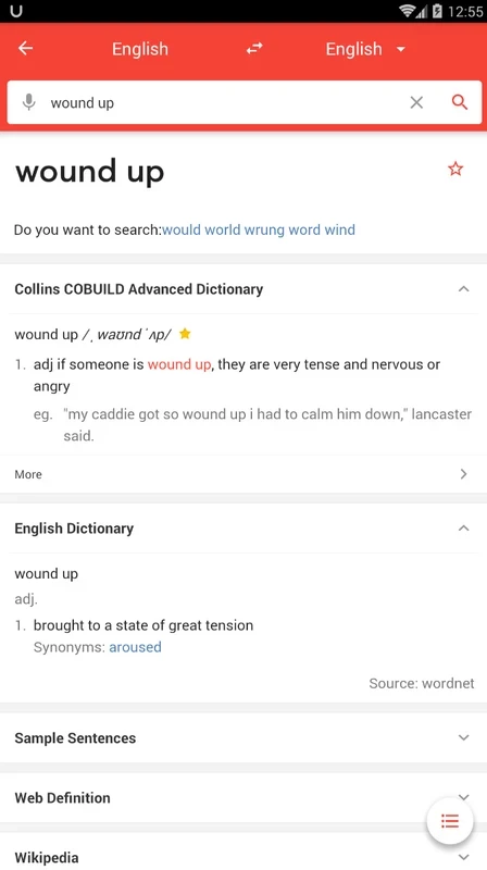 U-Dictionary — skærmbillede 5