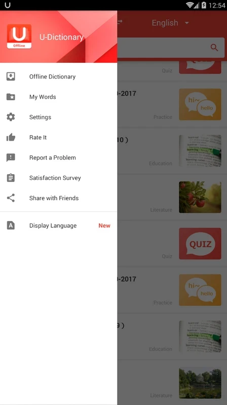 U-Dictionary — skærmbillede 7